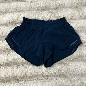 Lululemon navy hotty hot shorts